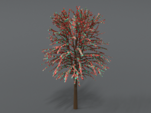 cartoon tree 3d 3D Model