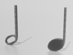 cartoon musical notes pack 01 Model 3D