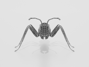 low poly cartoon ant 3D 모델