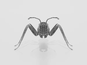 low poly cartoon ant 3D Model