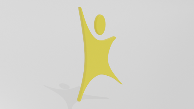 low poly cartoon happy kid logo 3Dモデル .c4d .max .obj .3ds .fbx .stl .blend 