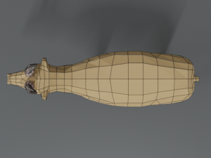 low poly cartoon saiga antelope 3D Model