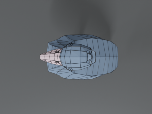 low poly cartoon shoebill stork 3D 모델