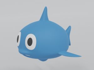 cartoon shark toy 3d 3D Model