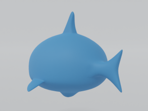 cartoon shark toy 3d Model 3D
