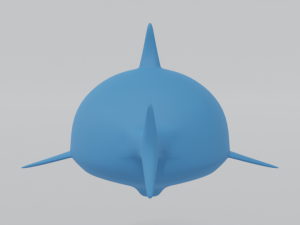 cartoon shark toy 3d Model 3D