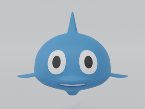 cartoon shark toy 3d Model 3D