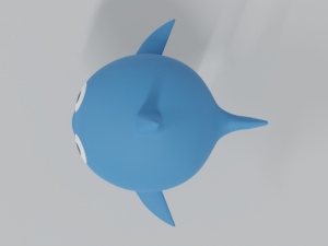 cartoon shark toy 3d Model 3D