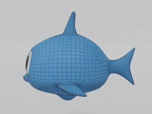 cartoon shark toy 3d Model 3D
