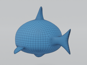 cartoon shark toy 3d Model 3D