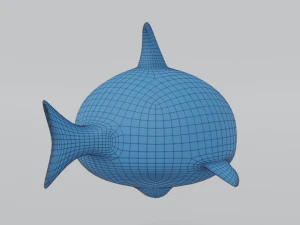 cartoon shark toy 3d 3D Model