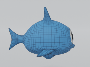 cartoon shark toy 3d Model 3D