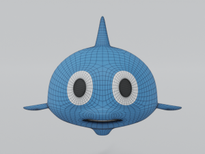 cartoon shark toy 3d Model 3D