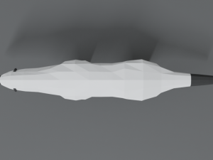 low poly cartoon honey badger Modelo 3D