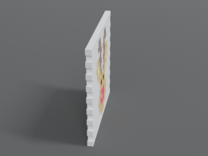low poly cartoon rudolph brick wall 3D 模型