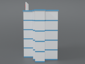 low poly cartoon hospital Modelo 3D
