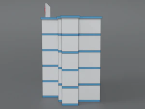 low poly cartoon hospital 3D Model
