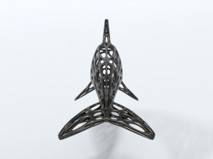 dolphin voronoi statue Model 3D