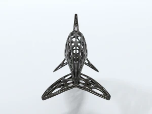 dolphin voronoi statue 3D Model