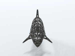 dolphin voronoi statue Model 3D