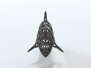 dolphin voronoi statue 3D Model