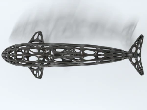 dolphin voronoi statue 3D Model