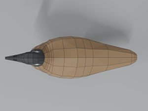 low poly cartoon canada goose Model 3D