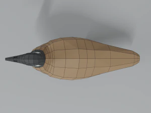 low poly cartoon canada goose 3D Model