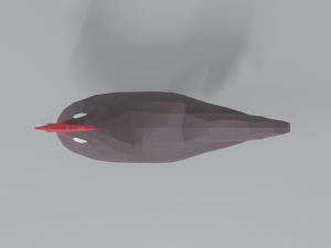 low poly cartoon rooster 3D Модель