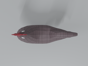 low poly cartoon rooster 3D Модель