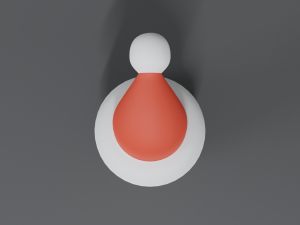 cartoon christmas penguin 3D Model