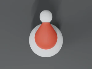 cartoon christmas penguin 3D Model