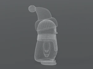 cartoon christmas penguin 3D Model