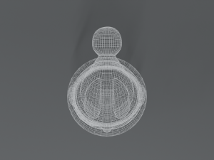 cartoon christmas penguin 3D Model
