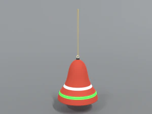 cartoon christmas bell free 3D Model