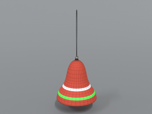 cartoon christmas bell free 3D-Modell