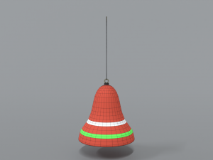cartoon christmas bell free 3D-Modell