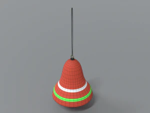 cartoon christmas bell free 3D Model
