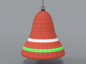 cartoon christmas bell free 3D-Modell