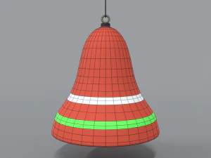 cartoon christmas bell free 3D Model