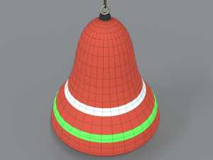 cartoon christmas bell free 3D-Modell