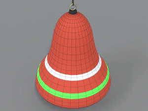 cartoon christmas bell free 3D Model