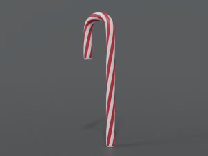 cartoon christmas candy cane 3D 모델
