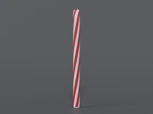 cartoon christmas candy cane 3D 모델