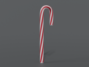 cartoon christmas candy cane 3D 모델