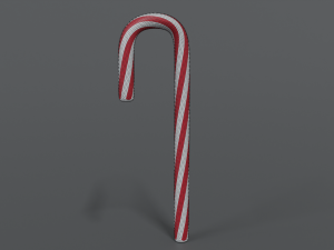 cartoon christmas candy cane 3D 모델