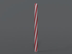 cartoon christmas candy cane 3D 모델