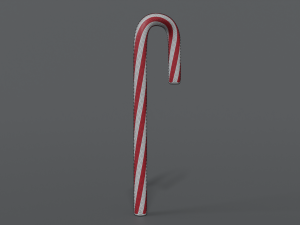 cartoon christmas candy cane 3D 모델