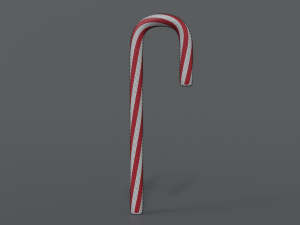 cartoon christmas candy cane 3D 모델