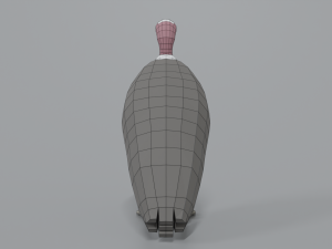 low poly cartoon vulture Modelo 3D